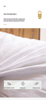 White Pillow Core Home Soft Filling Cushion 48x100/48x120/48x150/48x180 Lengthen Pillows Quilted Sleeping Cushions almohada