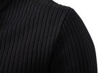 AIOPESON Ribbed Stripe Polo Shirt – Premium Men's Knit Top