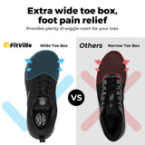 FitVille Wide Toe Box Running Shoes for Men | FlowCore V2