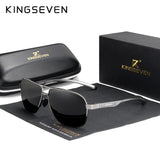 KINGSEVEN Brand Classic Male Sunglasses Men Fashion Polarized UV400 Retro Glasses Outdoor Driving Causal High Quality Eyewear