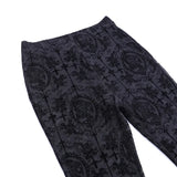 Women's High-Waist Mesh Lace Flare Pants