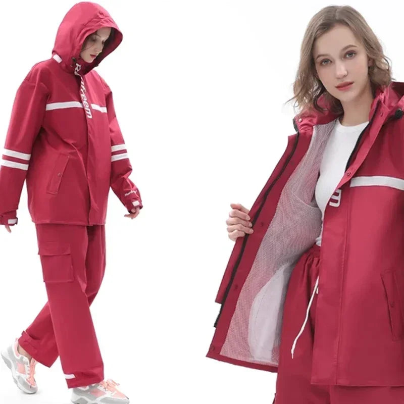 Waterproof Reflective Rain Suit – Jacket & Pants Set