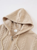Men's Knit Zip-Up Hoodie