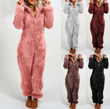 Women’s Elegant Hooded One-Piece Jumpsuit