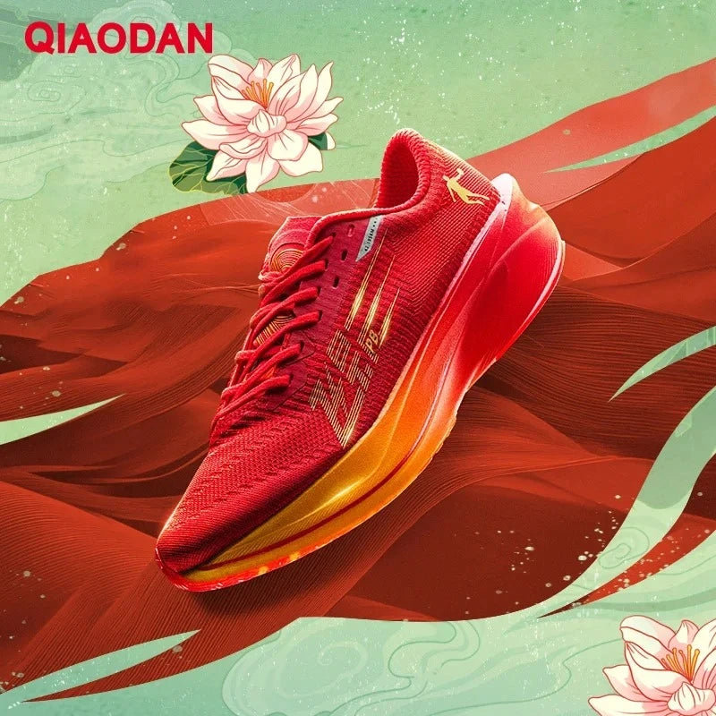 QIAODAN Feiying PB4.0 Full Palm Carbon Plate Running Shoes Men's 2026 Shock Breathable Marathon Sports Sneakers BM23240299