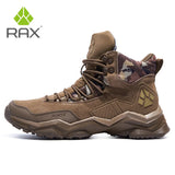 RAX Waterproof Hiking Shoes Men Winter Outdoor Sneakers for Men Snow Boots Plush Mountain Snowboots Outdoor Tourism Jogging Shoe