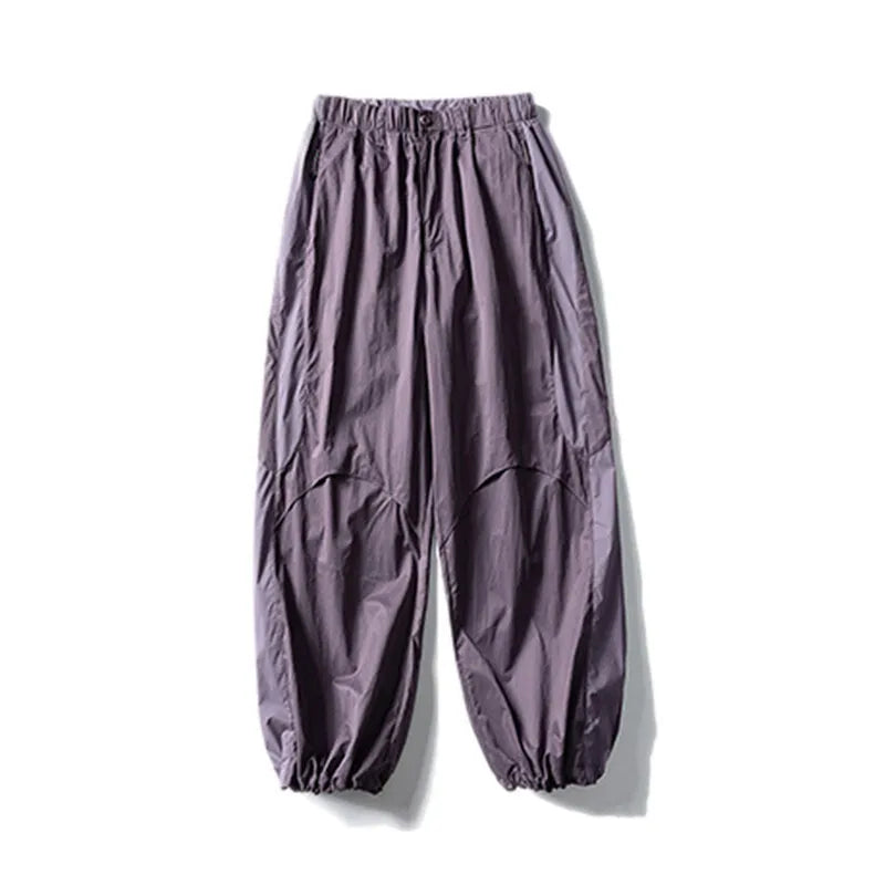Men's Colorblock Wide-Leg Pants