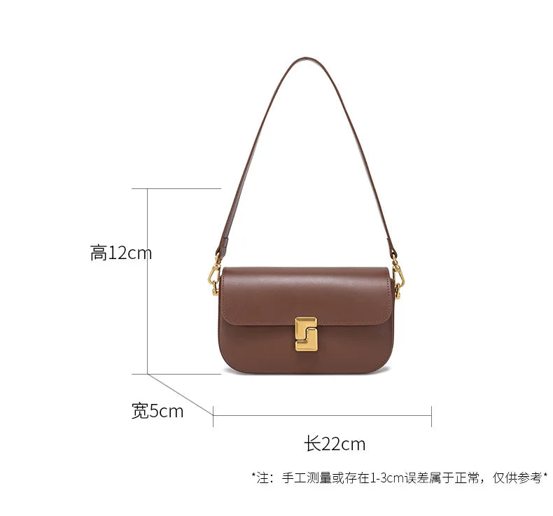 Genuine Leather Woman Bag Small Square Shoulder Bag Handbags Ladies Crossbody Bags Luxury Designer Minimalism Bag Tofu Bag