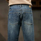 Men’s Retro Relaxed-Fit Cotton Harem Jeans