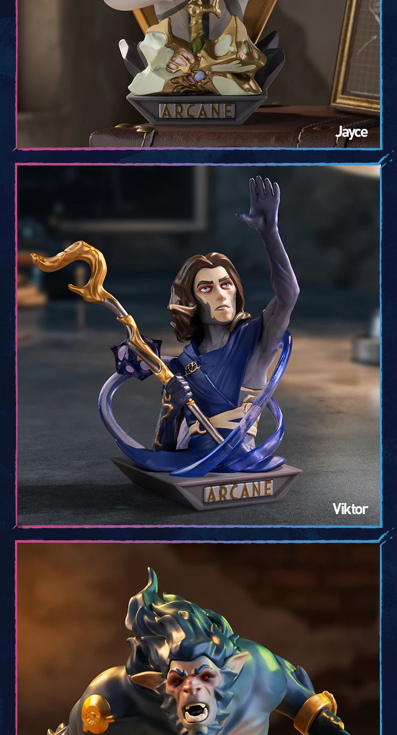POP MART League of Legends: Arcane Series Blind Box Toys Kawaii Anime Action Figure Caixa Caja Surprise Mystery Bag Toy