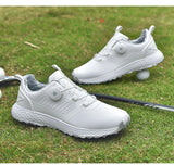 Men's Waterproof Golf Sneakers – Quick-Lacing Professional Golf Shoes