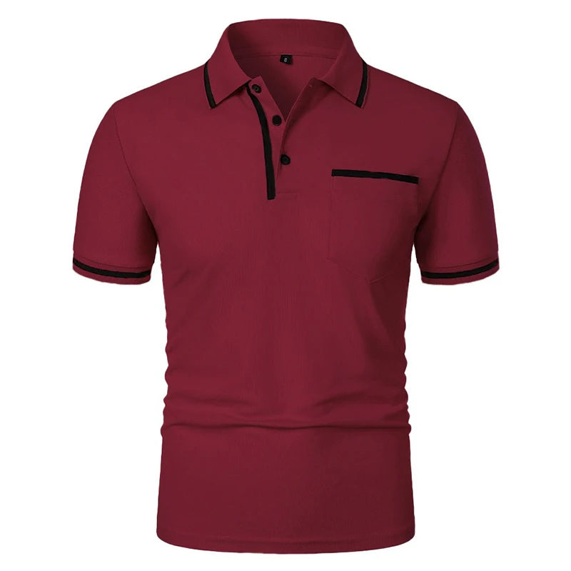 Men's Short Sleeve Knit Polo Shirt