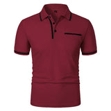 Men's Short Sleeve Knit Polo Shirt