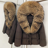 Premium Natural Fur Trim Down Jacket