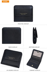 Fashionable Mini Women Wallet Name Engraving High-Quality Card Holder Simple Short Female Coin Purse Small Ladies Purse