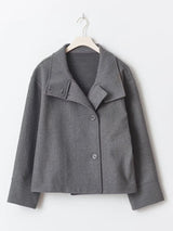 Urban Stand-Collar Woolen Coat