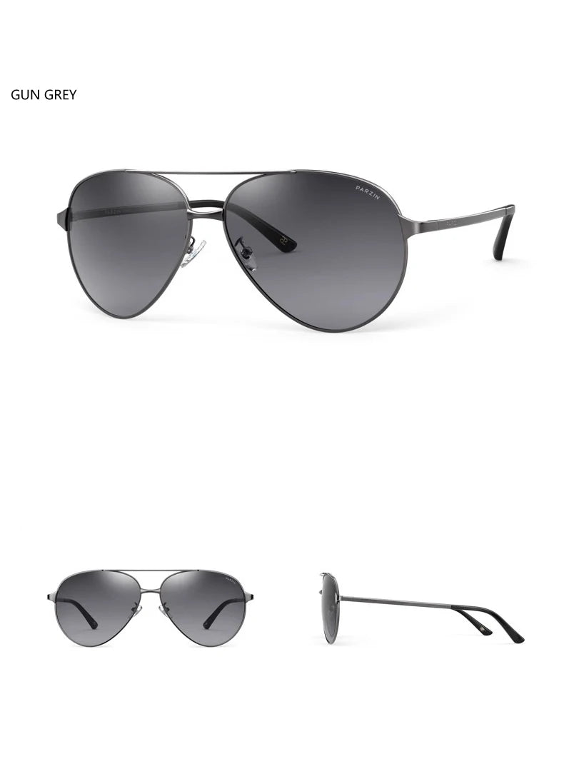PARZIN Classic Aviation Polarized Sunglasses for Men