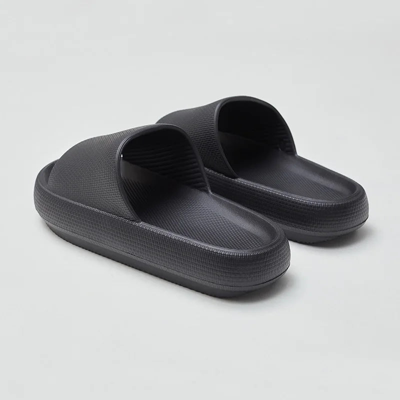 UTUNE Men’s Non-slip Slides Summer Indoor Slippers, Thick Sole Breathable Soft Sandals, Comfy Casual Home House Footwear