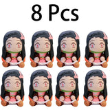 20cm Hot Japan Demon Slayer Plush Dolls Lovely Anime Kimetsu No Yaiba Kamado Tanjirou Nezuko Zenitsu Kyoujurou Toys Kids Gifts