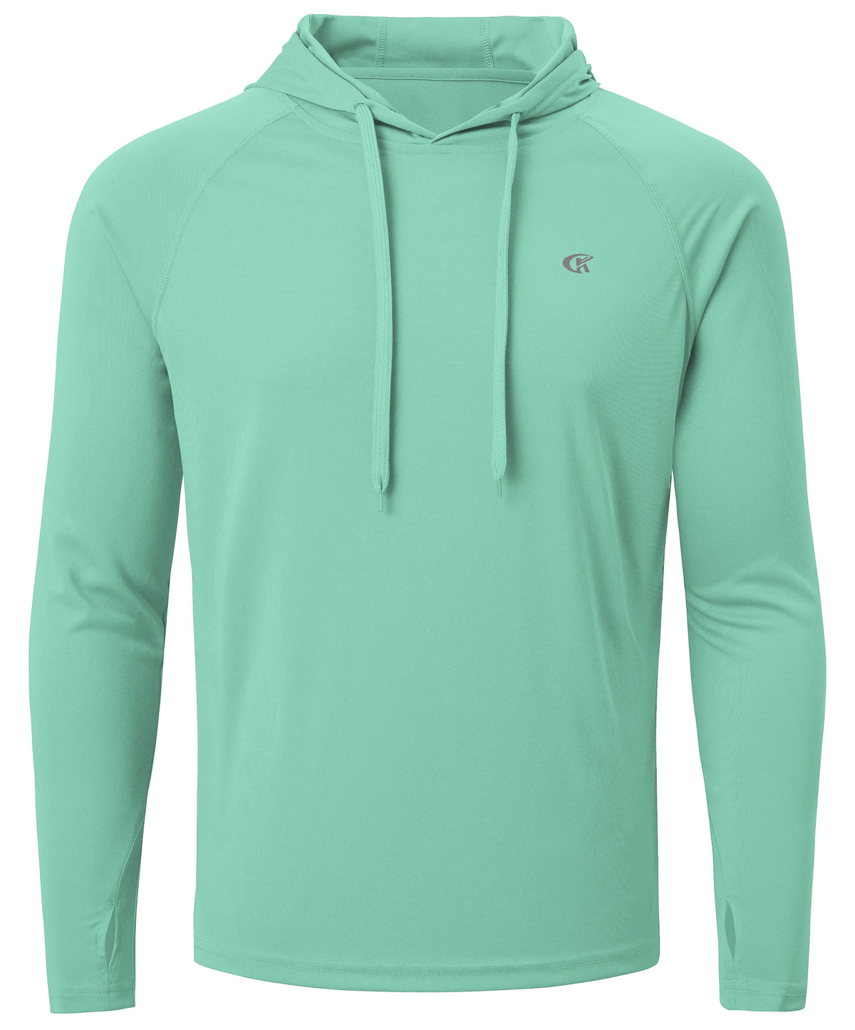 Summer Men's Long Sleeve UPF 50+ Hoodie T-Shirts, Rash Guard Quick Dry T-shirt Outdoor Sport Running Pullover