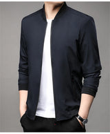 Men’s Classic Baseball Collar Casual Jacket