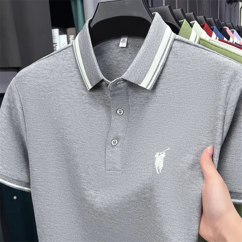 Men's Premium Cotton Polo Shirt | Embroidered Classic Fit