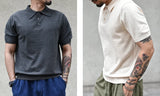 SauceZhan Knit Polo Shirt – Men's Cotton Summer Tee