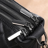 Designer 3 Layers Women's Handbag Cow Leather Female Tote Sac Luxury Soft Solid Genuine Leather Shoulder Crossbody Bag For Women