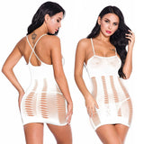 Women's Strapless Hollow-Out Jacquard Bodycon Mini Dress