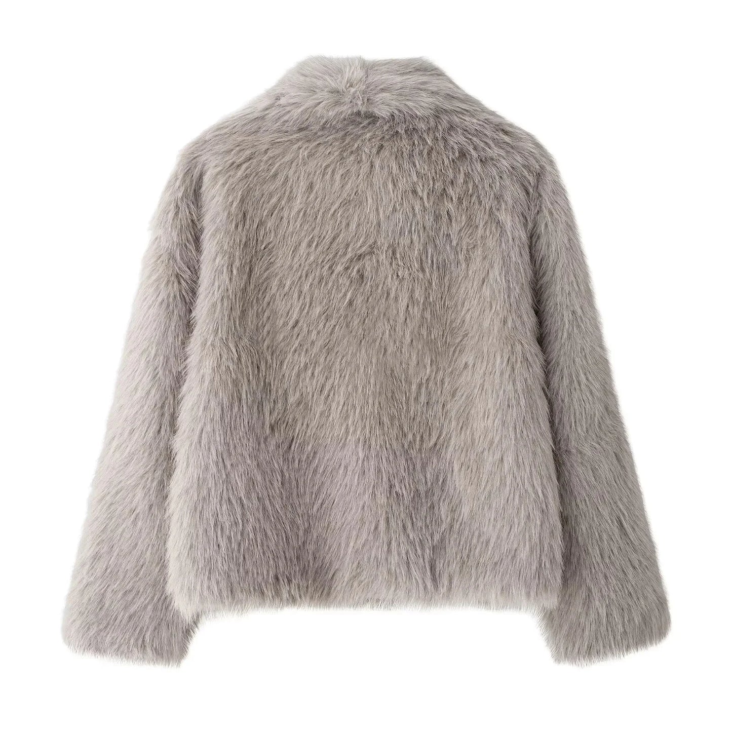 Elegant Faux Fur Oversized Coat