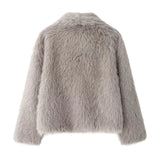 Elegant Faux Fur Oversized Coat