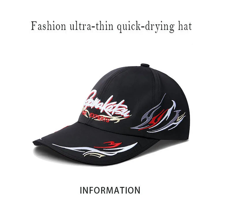 GAMAKUTSA Windproof Fishing Cap | Breathable Outdoor Hat