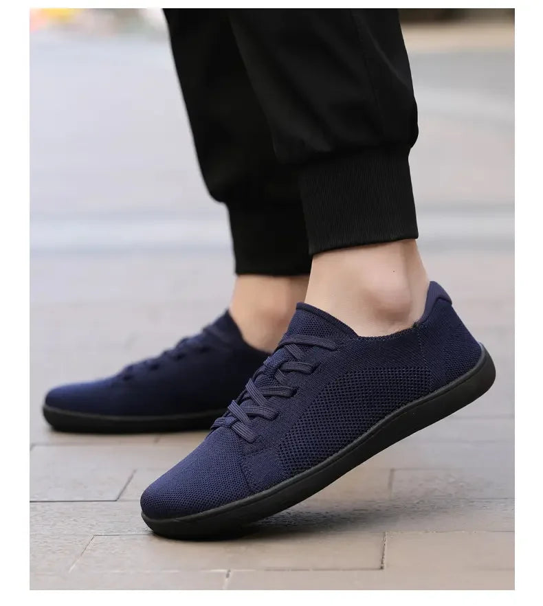 Summer Men's Casual Sports Shoes, Men's and Women's Wide Version Barefoot Shoes Outdoor Running Casual Shoes, Minimalist Shoes