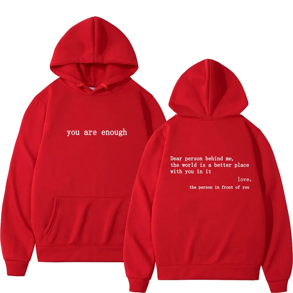 "Dear Person Behind Me" Motivational Hoodie