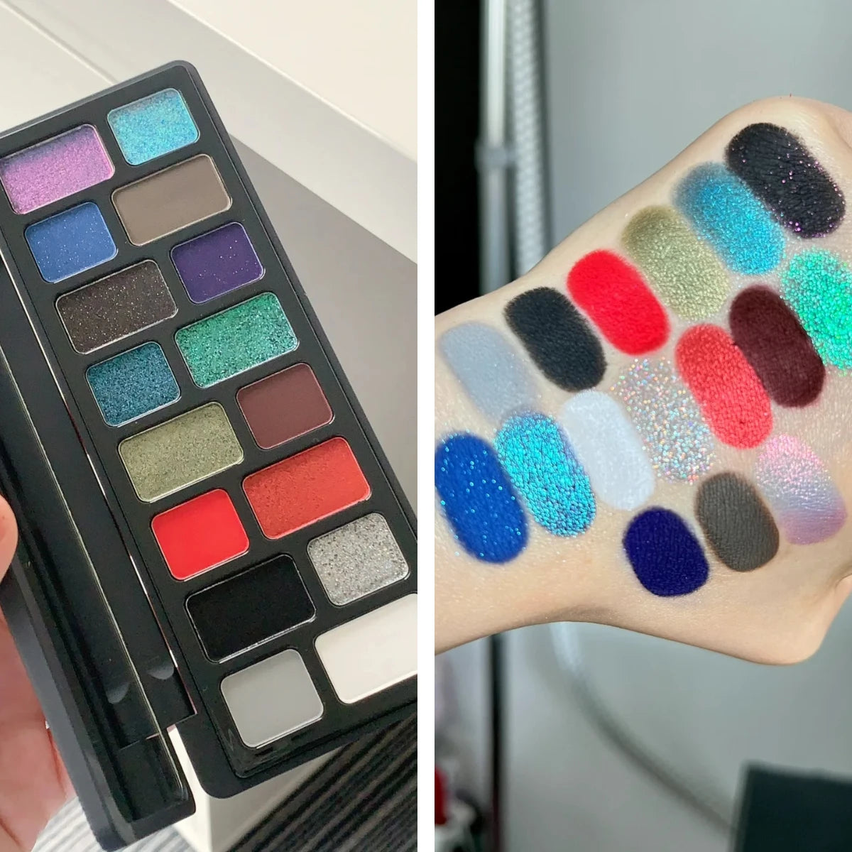 Qianyan Cheeryep 16 Color Eyeshadow Palette Glitter Chamelon Matte Pearlescent Flash Plate Cowherd Sequins