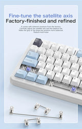 75% Hot Swap Gaming Keyboard Wireless FREEWOL F75 RGB Mechanical Keyboard with Metal Knobs AULA F75 Same Model,Tri-Mode,4000 mAh
