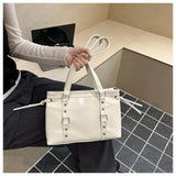 Women's Retro PU Leather Shoulder Tote Bag