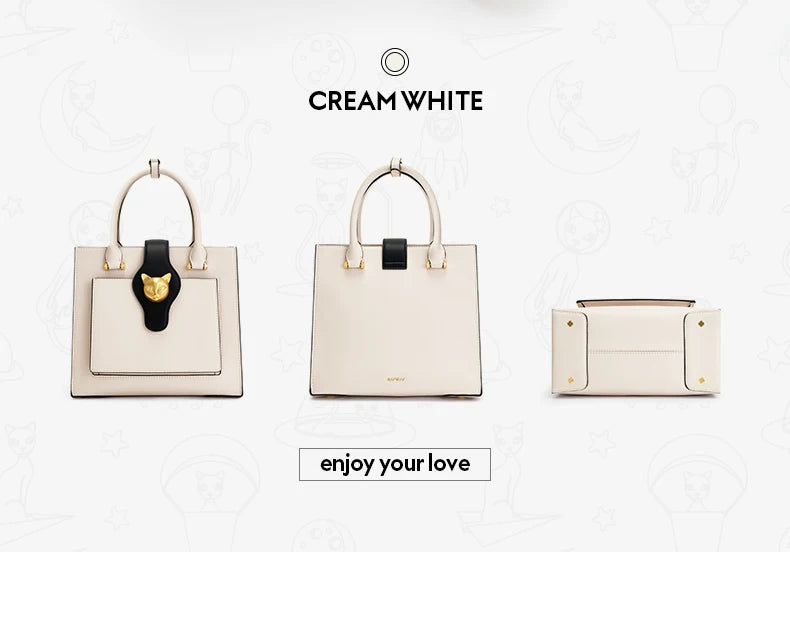 BAFELLI 2026 WOMEN'S NEW HANDBAG CAT LUXURY LEATHER FASHION BUSINESS SHOULDER STYLISH CASUAL CROSSBODY FEMALE PURSE OFFICE LADY