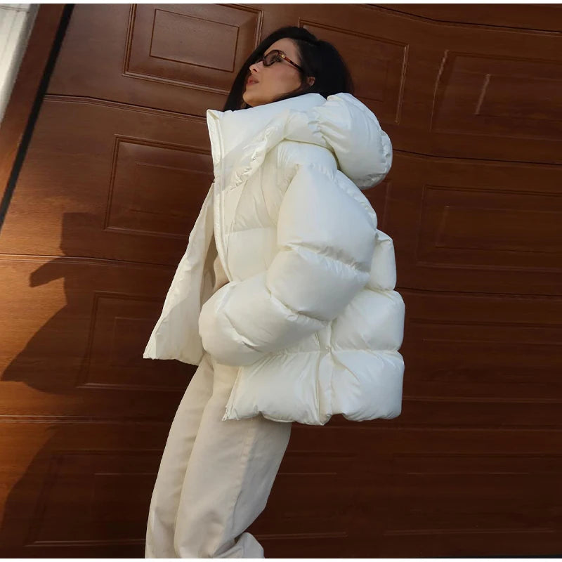 Women’s Hooded Puffy Cotton Jacket