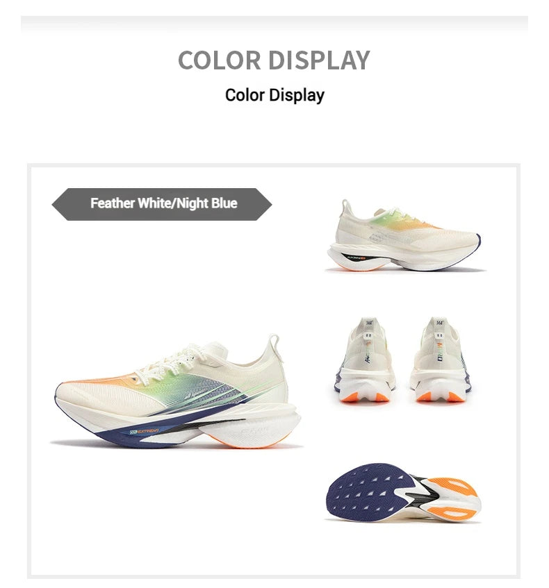 361 Degrees Furious 2.0 Men Women Running Sports Shoes Carbon Plate Racing Marathon Rebound Cushioning Male Sneakers 672432201