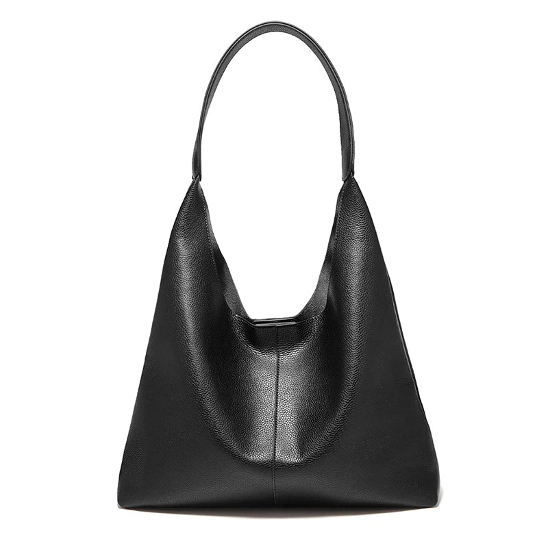 FOXER Minimalism Split Leather Women Shoulder Underarm Bag 2026 New Solid Casual Hobo Bag Female Daliy Tote Bag Purse