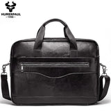 Genuine Leahther Men Briefcase Portable Office Handbag for Laptop Bag High Quality Business Messenger Shoulder Bags Travelling