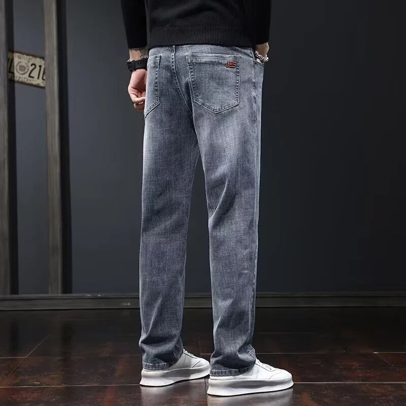 Men's Relaxed Straight-Leg Stretch Jeans | Multi-Color