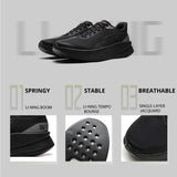 Li-Ning Men's CHAOYING Cushion Running Shoes BOOM Lightweight Springy TEMPO BOUNSE Soft LiNing Comfortable Sneakers ARBW007