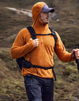 Pioneer Camp Men's Hoodies Outdoor Professional Grade Fleece Warmth Sweatshirt Zip PrimaLoft Active Evolve For Camping Hiking