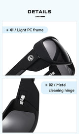 KDEAM Muscle Car Styling And Serious Performance Polarized Men's Sunglasses Sport Cycling Glasses Features Sturdy 5-Barrel Hinge