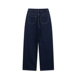 DUOPERI Women Fashion 2 Pieces Sets With Belt Denim  Jackets & Vintage Front Zipper Jeans Trousers Feamle Chic Lady Pants Sets