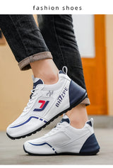 Men's Breathable Colorblock Low-Top Sneakers