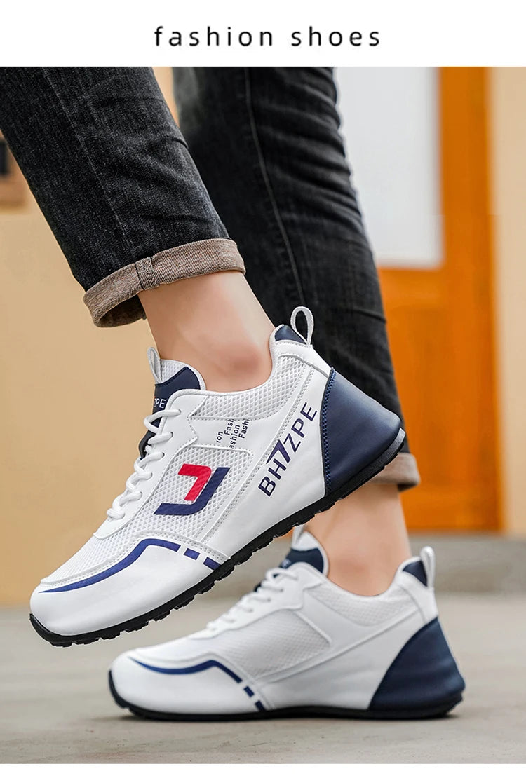 Men's Breathable Colorblock Low-Top Sneakers