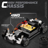 RC Drift Car 1:24 Remote Control Car for Adult 20KM/H 4WD High Speed RC Cars with LED Lights Extra Drifting Tires Vehicle Toy